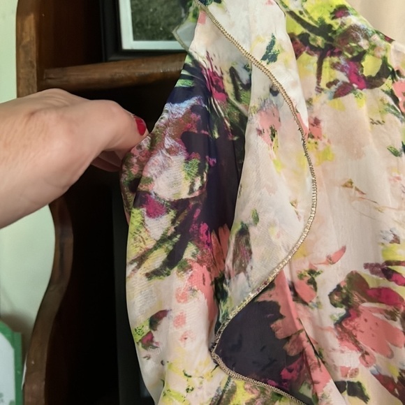 SPEECHLESS Watercolor Sleeveless Lined Elasticized Waist Dress, Sz Medium, GUC. - Picture 5 of 8